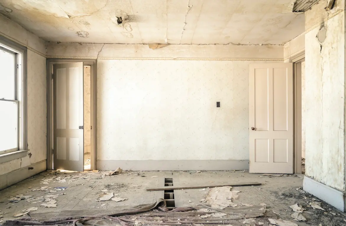 Waste disposal crew managing a cleanout project in St. Louis Park